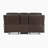 Demers 69.5" Modern & Contemporary Leather Manual Double Reclining Loveseat with Console, Smooth Tab-Pull Reclining Motion