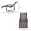 Chaise berçante extérieure pliante confortable avec tissu respirant et conception compacte pour la plage, la piscine et le patio