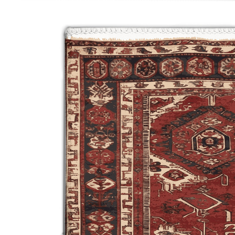 Tapis turc intérieur et extérieur brun, Rectangle 4pi x 6 pi