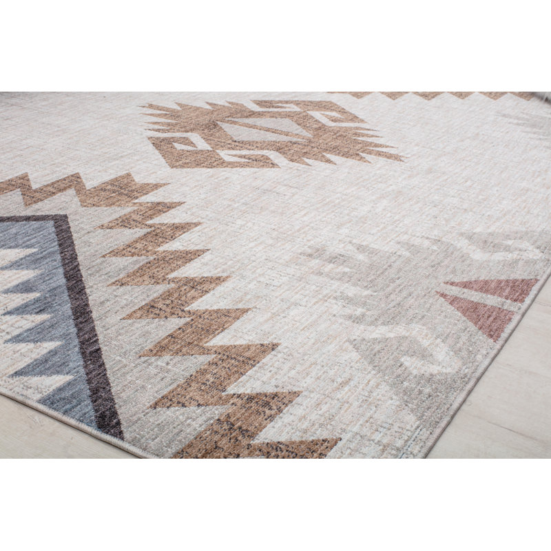 Tapis beige Celestia, Rectangle 2 pi 6 po x 4 pi
