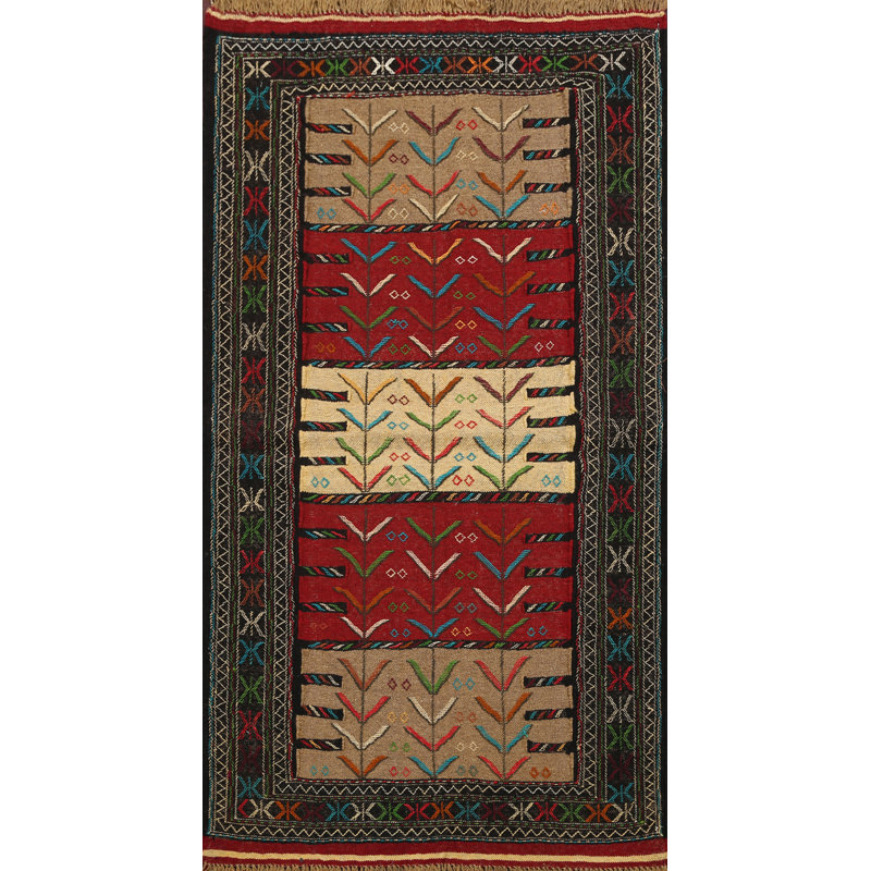 Tapis tissé à la main Kilim 4 x 6