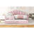 Comfortable Pink Upholstered Daybed With Portable Trundle - Classy Full Size Velvet Upholstery And In Elegant & Functional