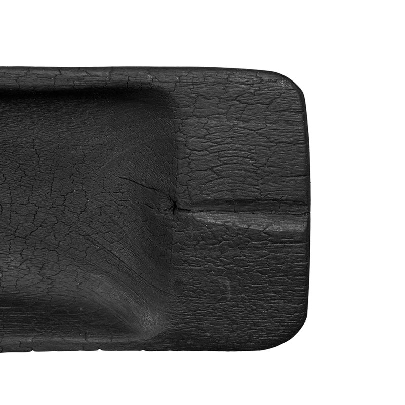Plateau en bois de teck noir Sina