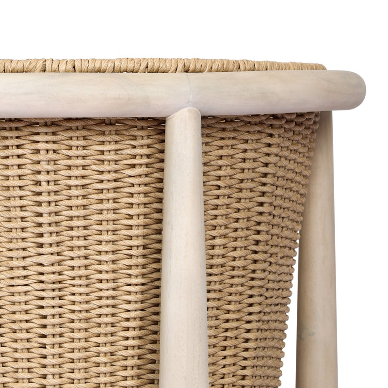 Kernan Basket-Single Twisted Black Hyacinth, Single Twisted Harvest