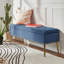Banc de rangement rembourré en velours Kajana-1744313857