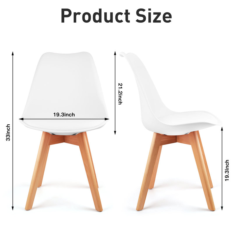 Chaise d'appoint Kelven, Blanc