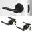 Zen Passage Door Lever Modern Concealed Design For (Hall & Closet) – Sleek Minimalist Style in Matte Black-114645573