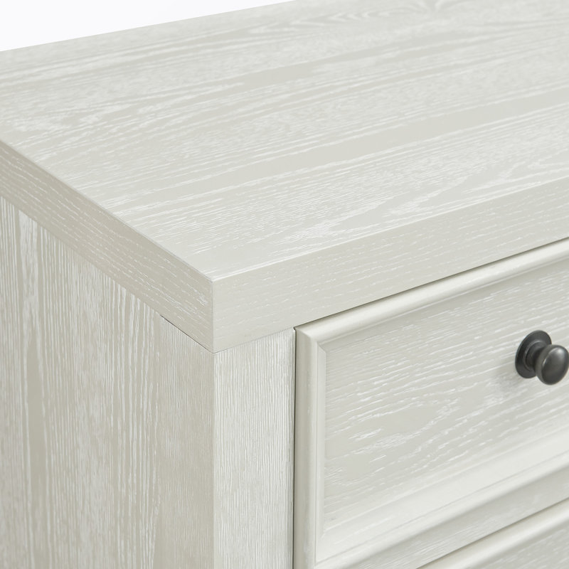 Commode horizontale à 8 tiroirs, Blanc
