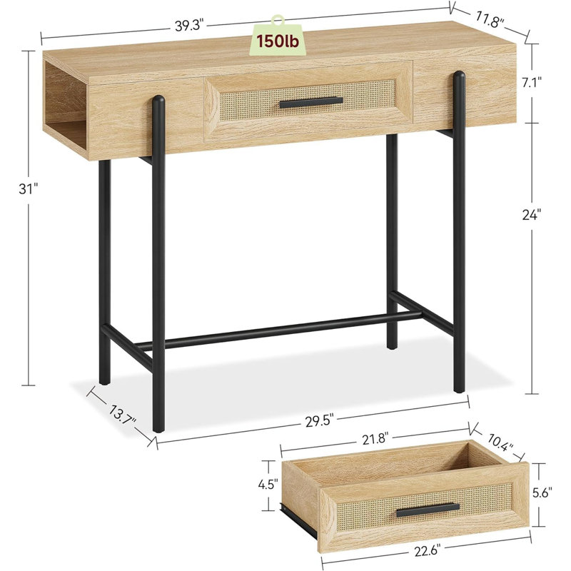 Console 11,8 po Hugh