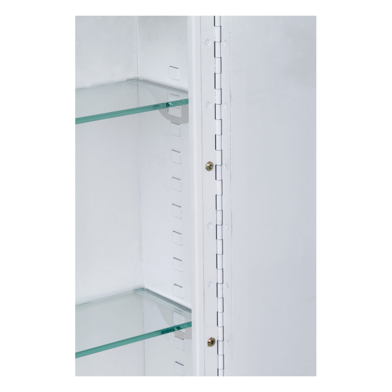Scottville Residential Medicine Cabinet, 26" H x 16" W x 4.25" D, Recessed, Beveled Edge Mirror