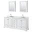 Ensemble de meuble-lavabo double 80 "avec miroir Deborah-23113259-80209529