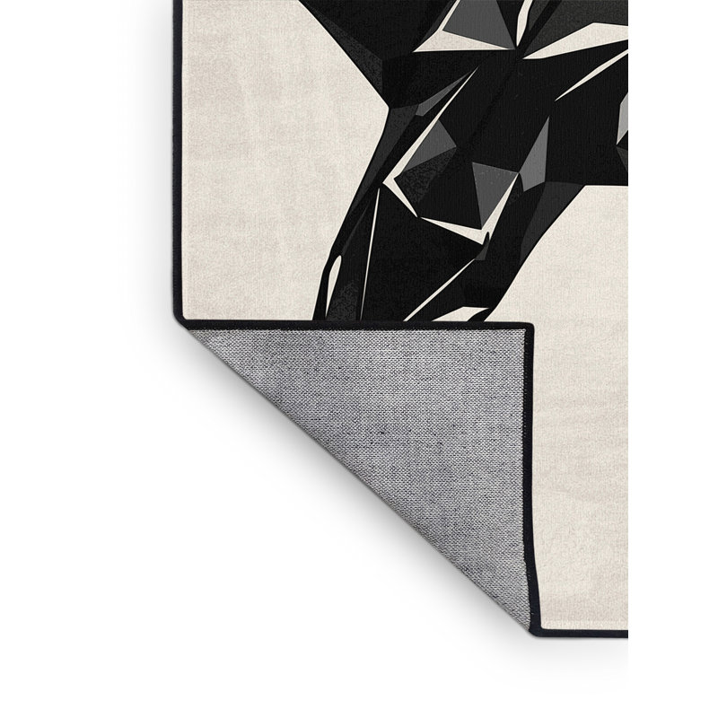 Tapis beige lavable à la machine Pantelia Ichthyosaurus, 8 x 12