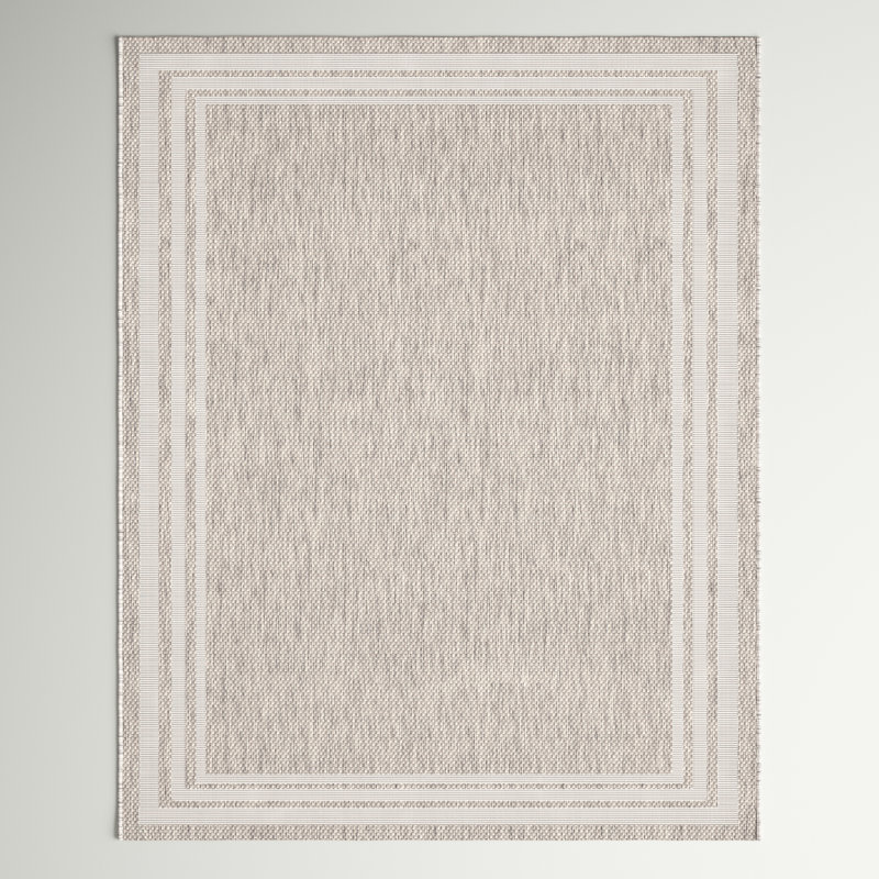 Tapis d'intérieur / extérieur à tissage mécanique Nola, Rectangle de 10 pi x 14 pi
