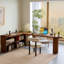 Bureau en bois massif en forme de L brun noisette-40878424-40878426