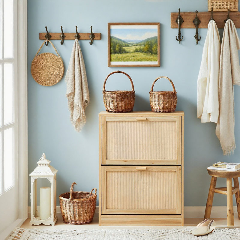 4 Pair Shoe Cabinet