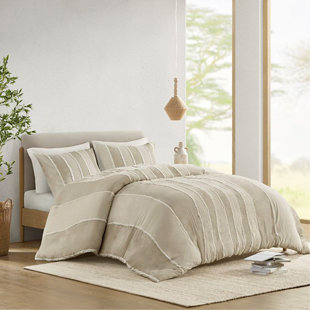 Ensemble de housse de couette en coton 3 pièces