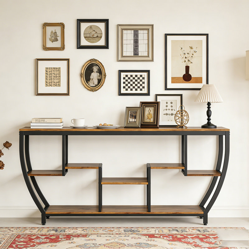 Console Herrle 70,9 po, Brun / Noir