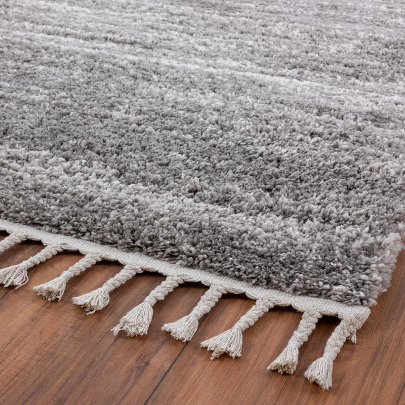 Luxe Weavers Emmaleen Collection Shagg Unicolor Area Rug, Rectangle 7'6" x 10'