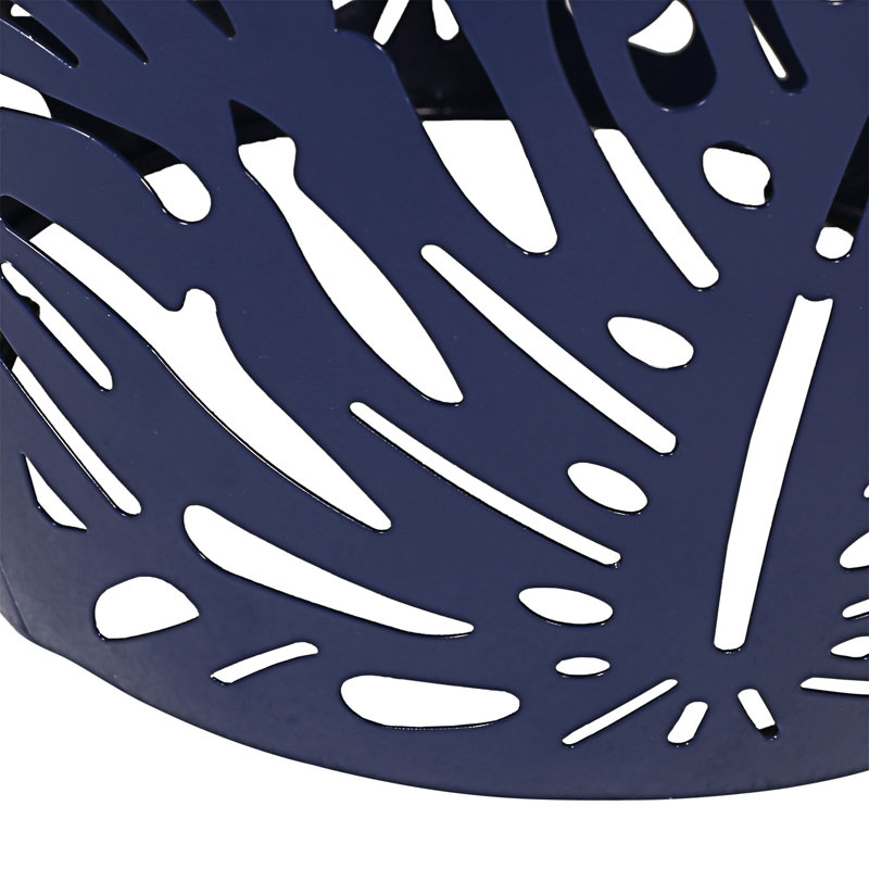 Outdoor End Table, Navy Blue