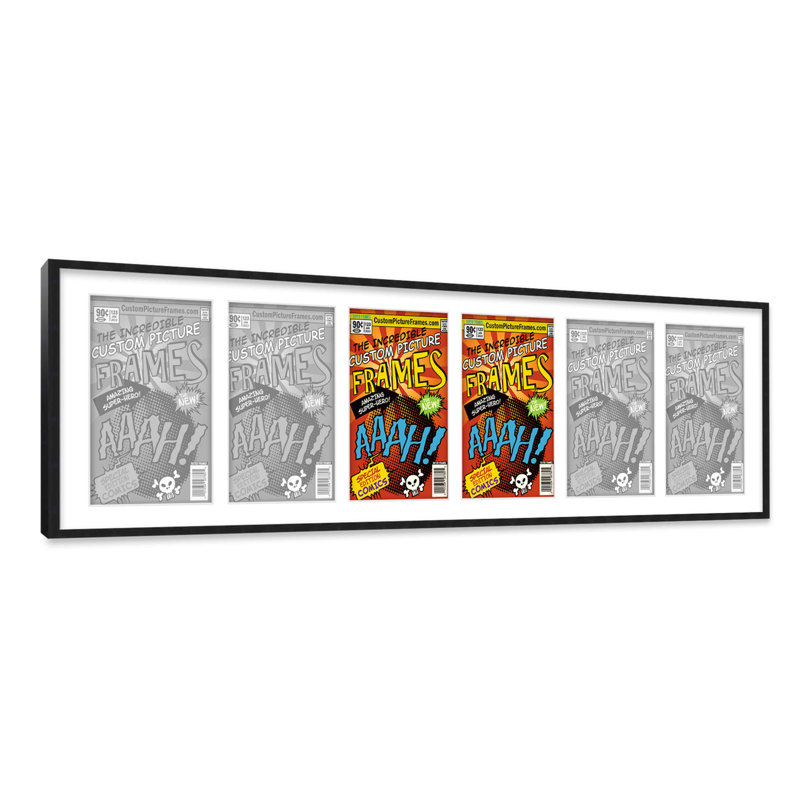 Cadre photo Evalynn, Blanc / noir, 7,75 po x 10,5 po
