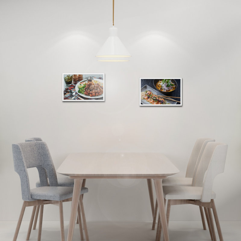 Cadre photo Macallen, 8 po x 10 po, 12 po x 19 pi, Blanc