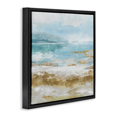 Art mural sur toile, "Paysage de plage vieilli" par Max Maxx