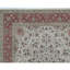 Wool Oriental Area Rug in Rust/Cream