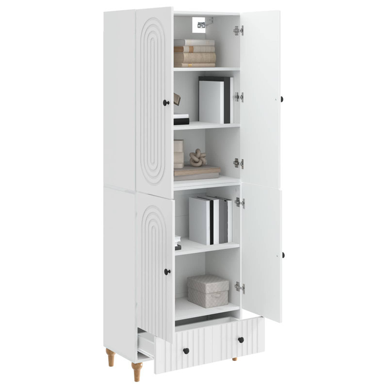 Storage Cabinet, High Gloss White