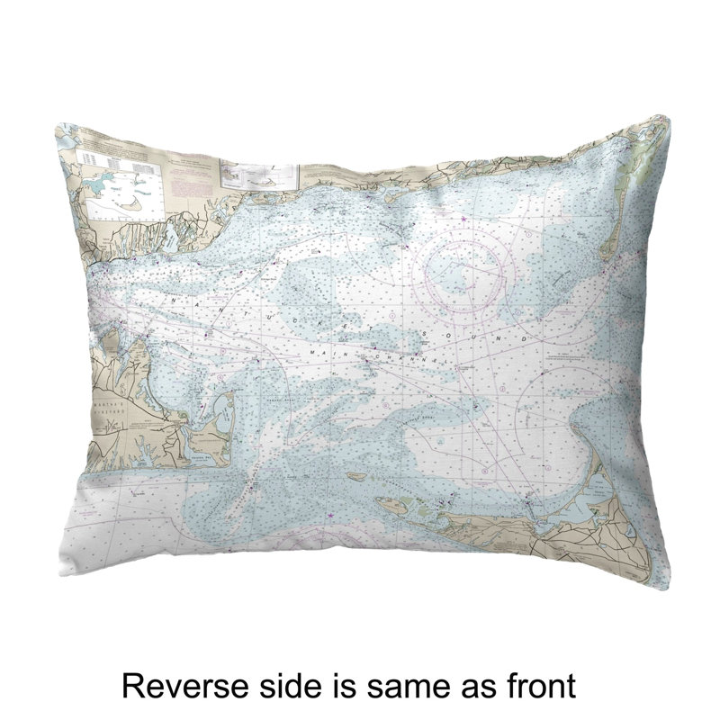  Coussin lombaire intérieur / extérieur Nantucket Sound, Ma