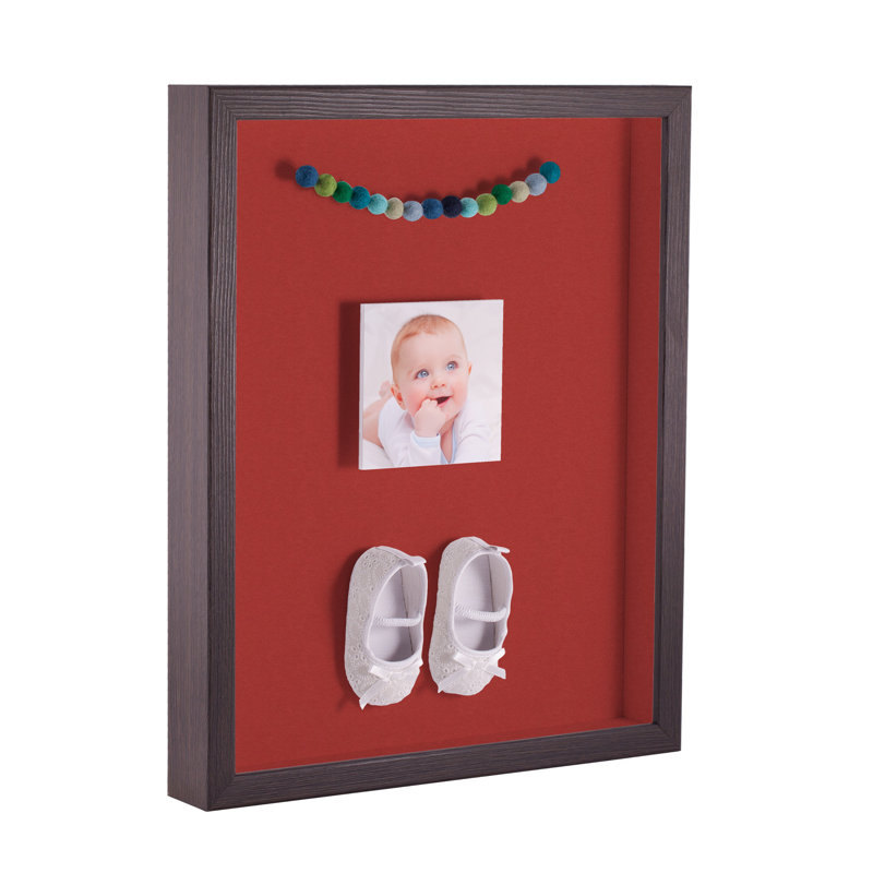 Gray Wood Matte Shadow Box Picture Frame