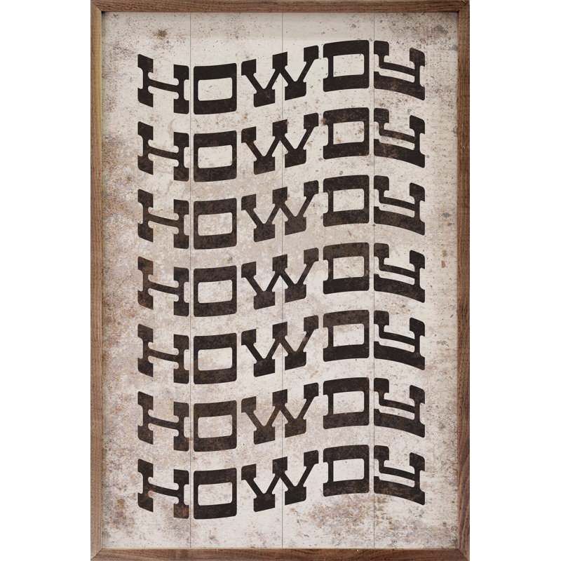 Howdy Repeat White, 10" W x 16" H, White