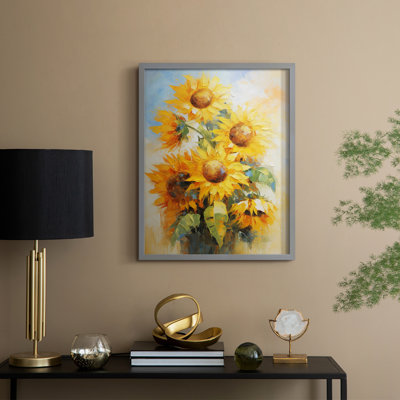 Série FLORAL CDLIV - reproduction encadrée de qualité supérieure - prête à être accrochée - aucun clou requis