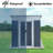 5Ftx3ft Pent Roof  Outdoor Tool Bike Storage Garden Shed With Aluminum Alloy Frame And Sliding Door-123794484