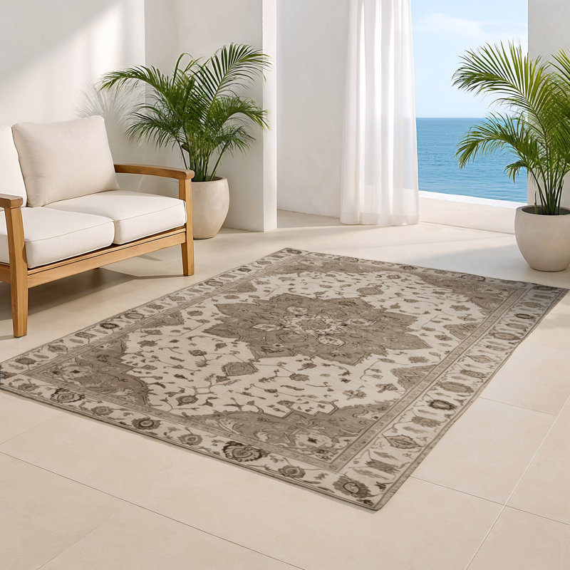 Tapis intérieur et extérieur Tabriz, Rectangulaire 8 pi x 10 pi