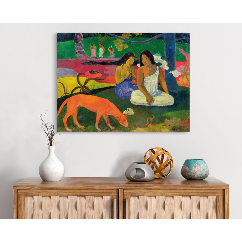 Arearea by Paul Gauguin - Wrapped Canvas Painting, 50cm H x 70cm W x 4cm D