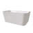 55" Rectangular Gloss White Acrylic Soaker Tub, With Materials, Fiberglass Reinforced Bottom, Non-Slip Feature, Design, Drains Not Provided Bathtub, Standing, Resin And , Reinforced, For Secure Use,