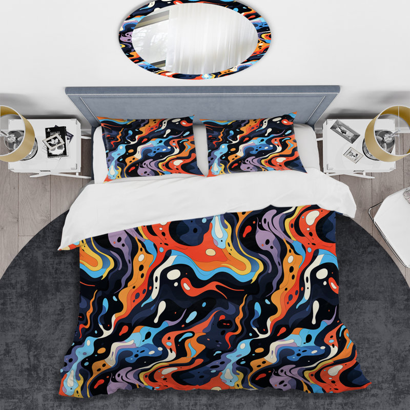 Ensemble de housse de couette Tribal Essence Paisley Feather III, Housse de couette pour grand lit et 2 taies décor