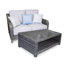 Erdita Wicker 2 - Person Patio Conversation Set with Cushions