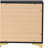 Black and Gold 2-Drawer Rectangular Nightstand-1680929029