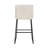 26" Upholstered Bar & Counter Stool With Back, Available in Leather or Linen-1133691939