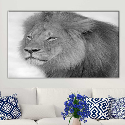 « regarde lion », reproduction de photo sur toile tendue