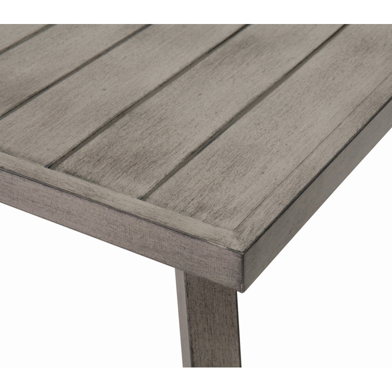 Table de salle à manger d'extérieur pliante en fer - résistante aux intempéries et peu encombrante pour une utilisation sur le patio