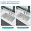 Évier encastré, lavabo à cuve simple rectangulaire