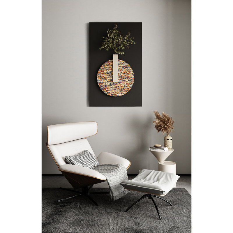 Art mural italien en Dopamine à DEL - Décoration d'entrée en mosaïque, 25.59" H x 15.75" W x 1.97" D