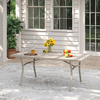 70.9" Outdoor Rectangular Patio Dining Table
