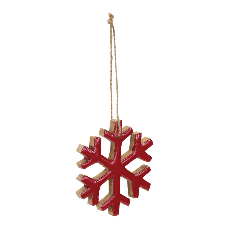 Ornement en forme de fête sans motif Gillyan The Holiday Aisle®, Rouge
