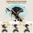 Compact Travel Stroller with Reversible Seat, Lightweight Fold for 0-36 Months,Black-125304458