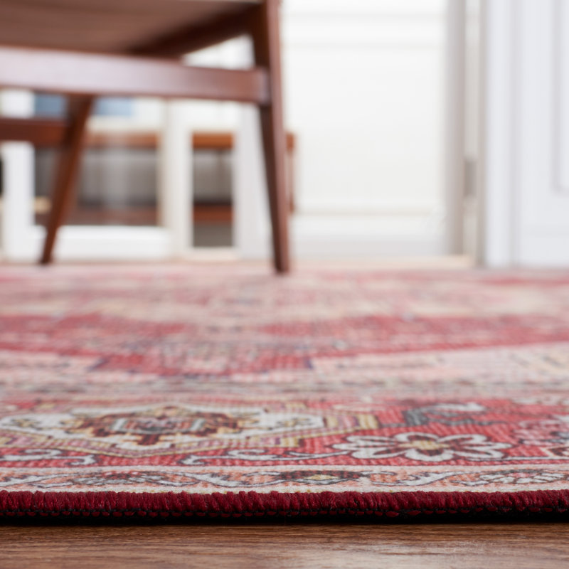 Tucson Performance Machine Washable Southwestern Rug, Round 6'