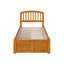 Lit plateforme en bois massif avec pied de lit et tiroirs de rangement Richmond-96140409