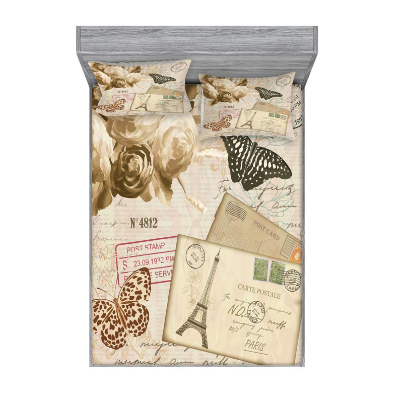 Microfiber Sheet Set, Full/Double Sheet Set with Fitted Sheet